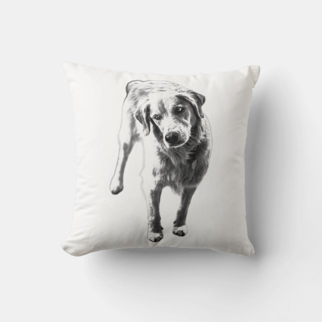 Cozy Watch in Autumn Light Throw Pillow (Front)