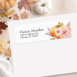 Cozy Watercolor Autumn Pumpkin Baby Shower