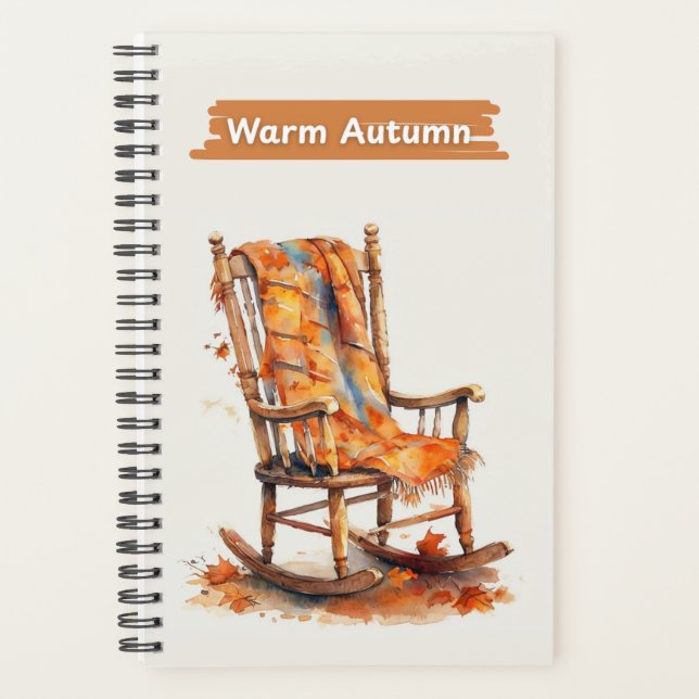 Cozy Watercolor Rocking Chair Planner (Front)