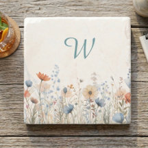 Cozy Wildflower Meadow Monogram – Botanical 