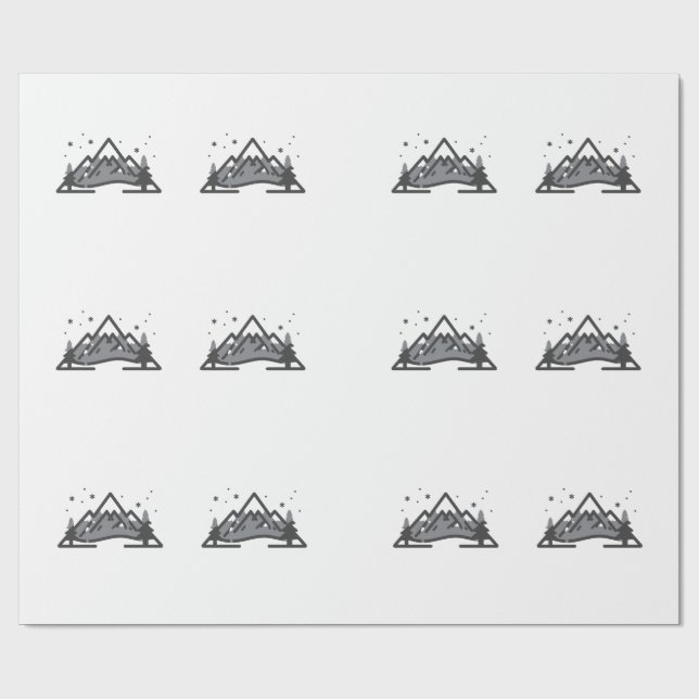 Cozy Winter Aesthetic Wrapping Paper (Flat)