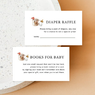 Cozy Winter Baby It's Cold Outside Diaper Raffle Enclosure Card