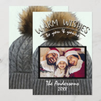 Cozy Winter Beanie Hat Holiday Christmas Photo