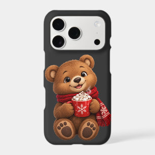 Cozy Winter Bear Hot Cocoa iPhone 17 Pro Case