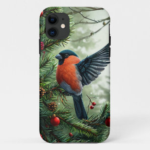 Cozy Winter Bird Landscape Aesthetic Design iPhone 11 Case