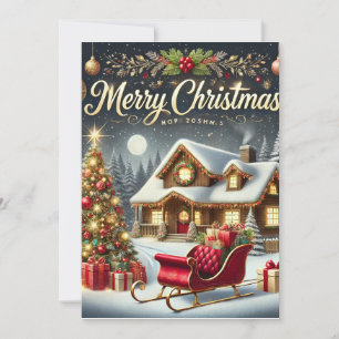 Cozy Winter Christmas Card – Merry Christmas