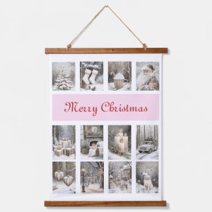 Cozy Winter Christmas Holiday Hanging Tapestry