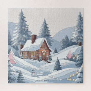 Cozy Winter Christmas Town Jigsaw Puzzle