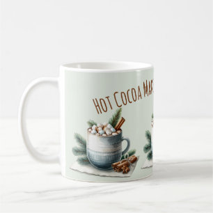 Cozy Winter Cocoa Marshmallow Scene Coffee Mug
