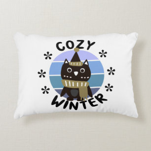 Cozy Winter, Cute Owl Accent Pillow