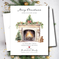 Cozy Winter Fireplace Moving