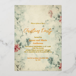 Cozy Winter Floral Christmas Party
