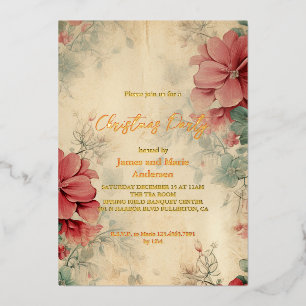 Cozy Winter Floral Christmas Party