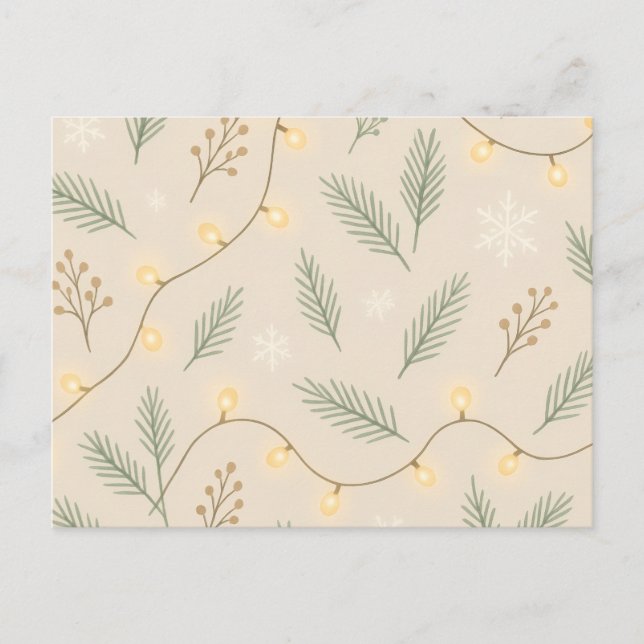 Cozy Winter Glow - Minimalist Holiday Pattern (Front)