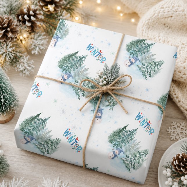 Cozy Winter Holiday Gift  Wrapping Paper (Creator Uploaded)