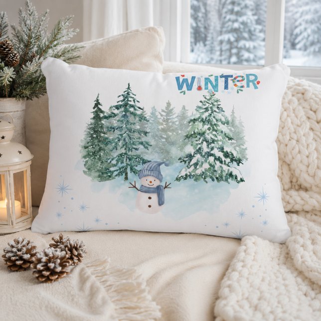 Cozy Winter Home Decor Accent Pillow (Creator Uploaded)