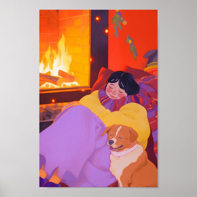 Cozy Winter Morning Poster (Front)