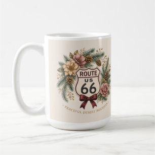 Cozy Winter Morning Route 66 Centennial Peace Coffee Mug