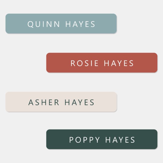 Cozy Winter Name Labels (Group)