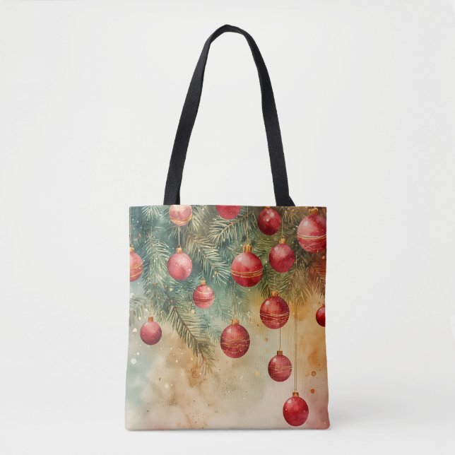 Cozy Winter Nights Christmas Tote Bag (Front)