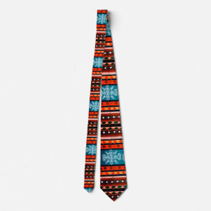 Cozy Winter Pattern  Tie