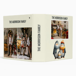 Cozy Winter Penguin Family Binder