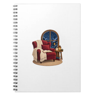 Cozy Winter Reading Nook Notebook