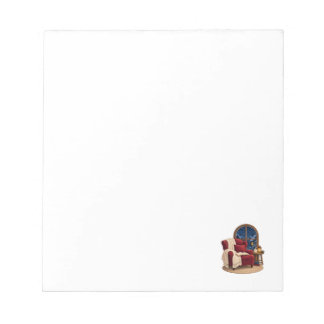 Cozy Winter Reading Nook Notepad
