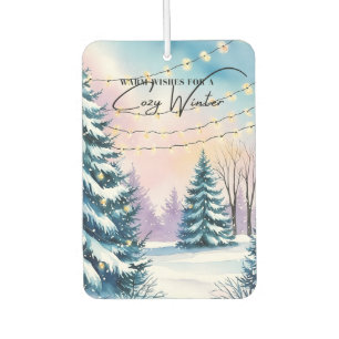Cozy Winter Scene Air Freshener