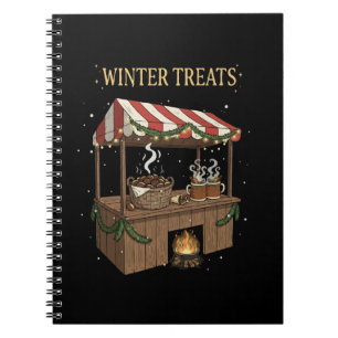 Cozy Winter Treats Christmas Market Stall Notebook