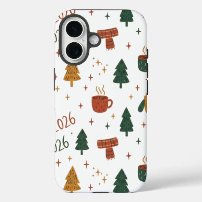 Cozy Winter Vibes 2026 - Cute Puppy and Kitten Chr Case-Mate iPhone Case (Back)