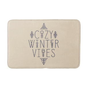 Cozy Winter Vibes Design Bath Mat
