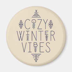 Cozy Winter Vibes Design Magnet