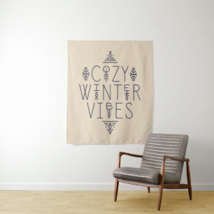Cozy Winter Vibes Design Tapestry