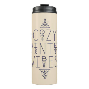 Cozy Winter Vibes Design Thermal Tumbler
