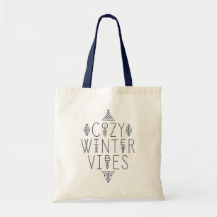 Cozy Winter Vibes Design Tote Bag