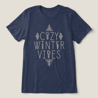 Cozy Winter Vibes Design Tri-Blend Shirt