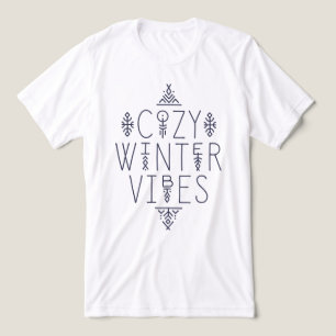 Cozy Winter Vibes Design Tri-Blend Shirt
