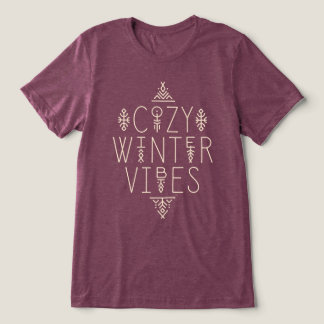 Cozy Winter Vibes Design Tri-Blend Shirt