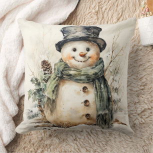 Cozy Winter Vibes Throw Pillow