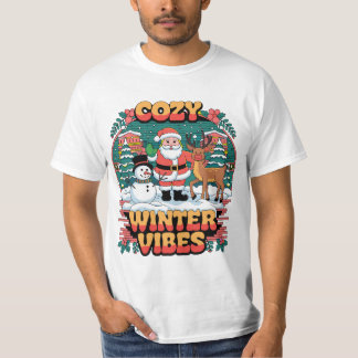 Cozy Winter Vibes Unisex T-Shirt, Holiday Shirt, C T-Shirt