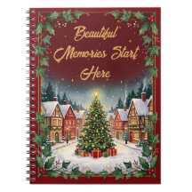 Cozy Winter Village Christmas NoteBook