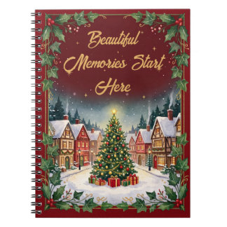 Cozy Winter Village Christmas NoteBook