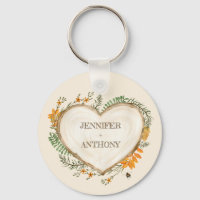 Cozy Woodland Cottagecore Wood Heart Personalized