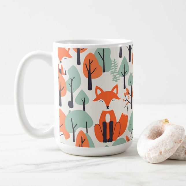 Cozy Woodland Friends Fox5 Coffee Mug (With Donut)
