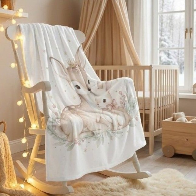 Cozy Woodland Winter Fleece Blanket (Creator Uploaded)