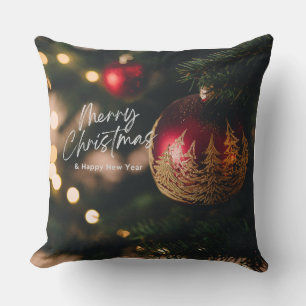 Cozy Xmas Home Decor Throw Pillow