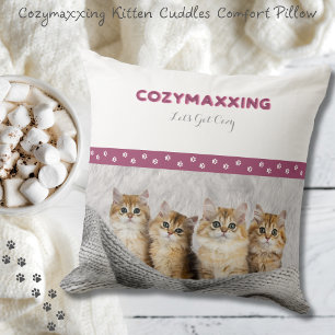 Cozymaxxing Kitten Cuddles Comfort Pillow