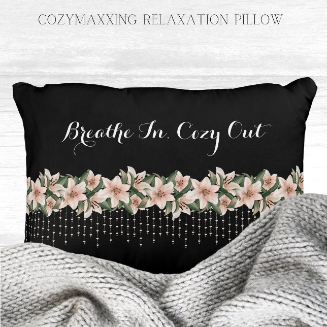 Cozymaxxing Mindful Moments Relaxation Pillow (Enhance your cozymaxxing sanctuary with the Cozymaxxing Mindful Moments Relaxation throw pillow)