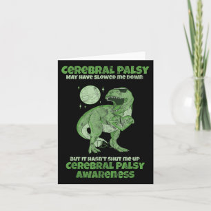 Cp Brain Damage Cute Dinosaur Kids Cerebral Palsy Card